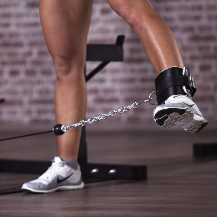 Sangle de tirage pour cheville en cuir - Gorilla Sports France