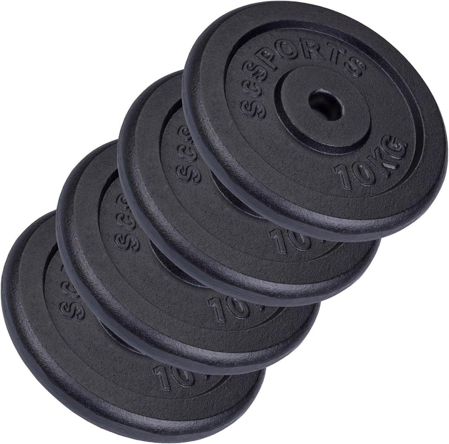 Disques de musculation 30/31 mm en fonte 15 – 60 kg