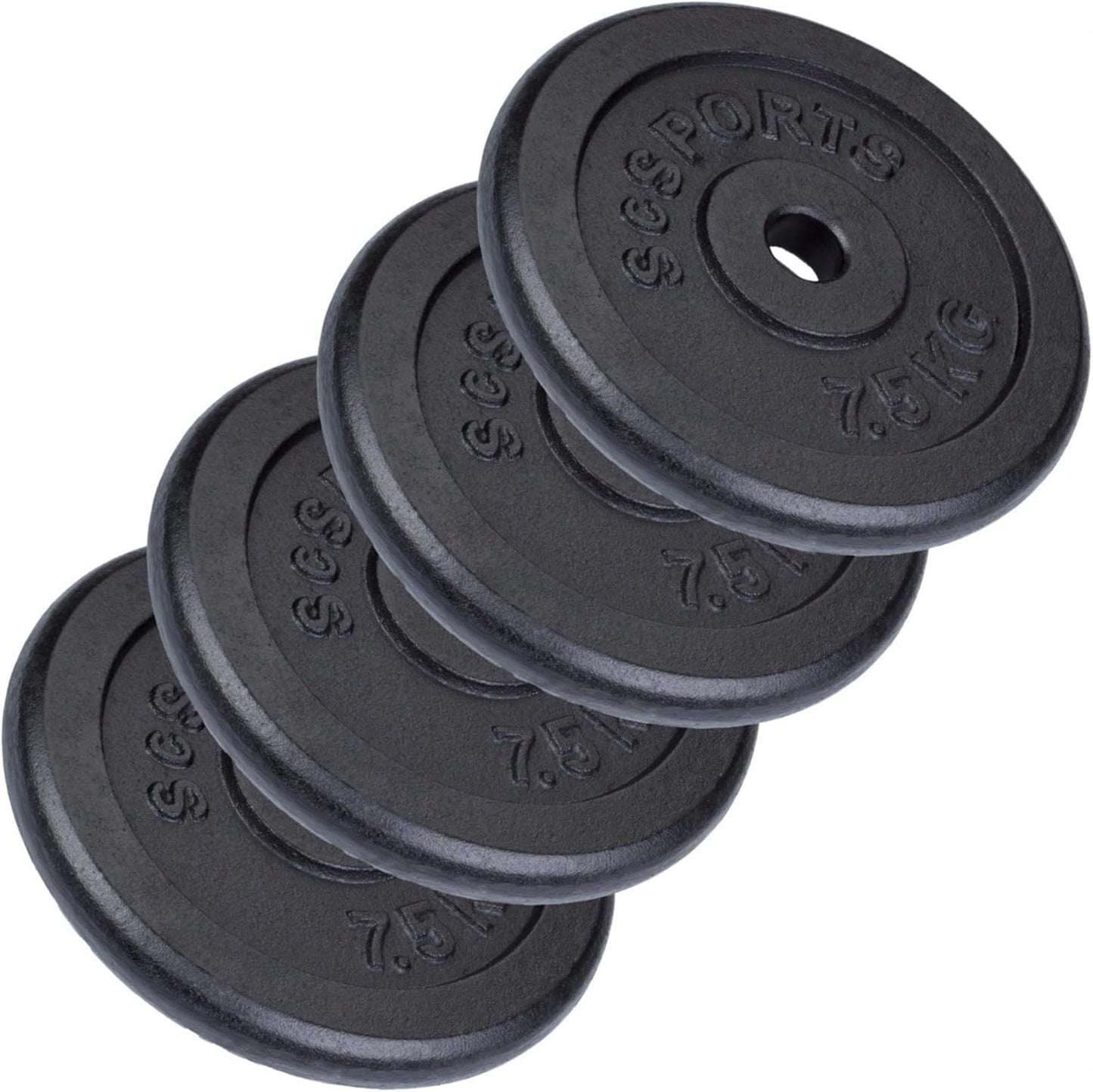 Disques de musculation 30/31 mm en fonte 15 – 60 kg