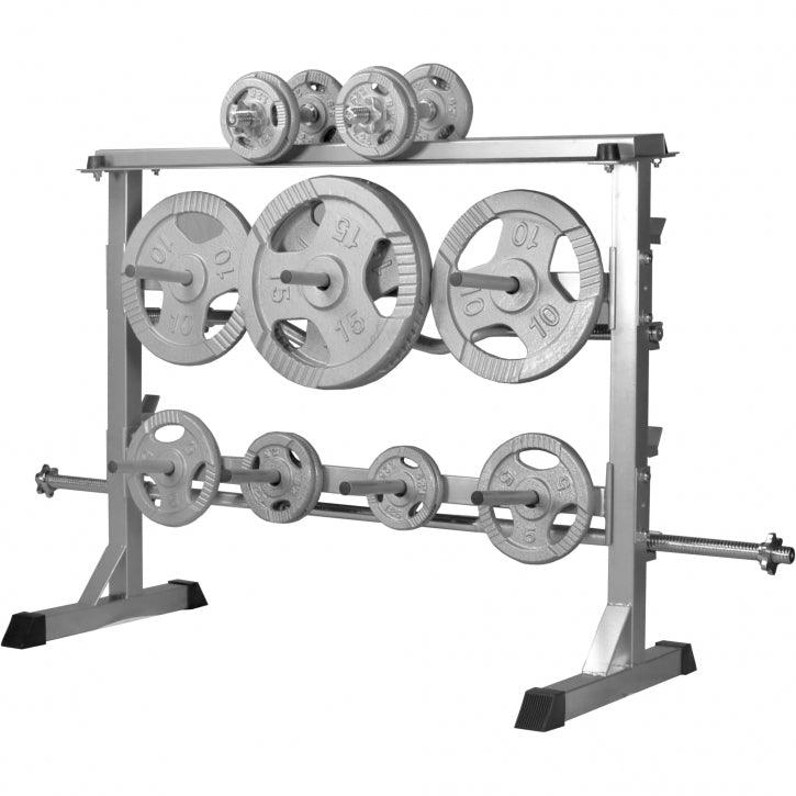 Rack de rangement pour disques et barres 30mm - Gorilla Sports France