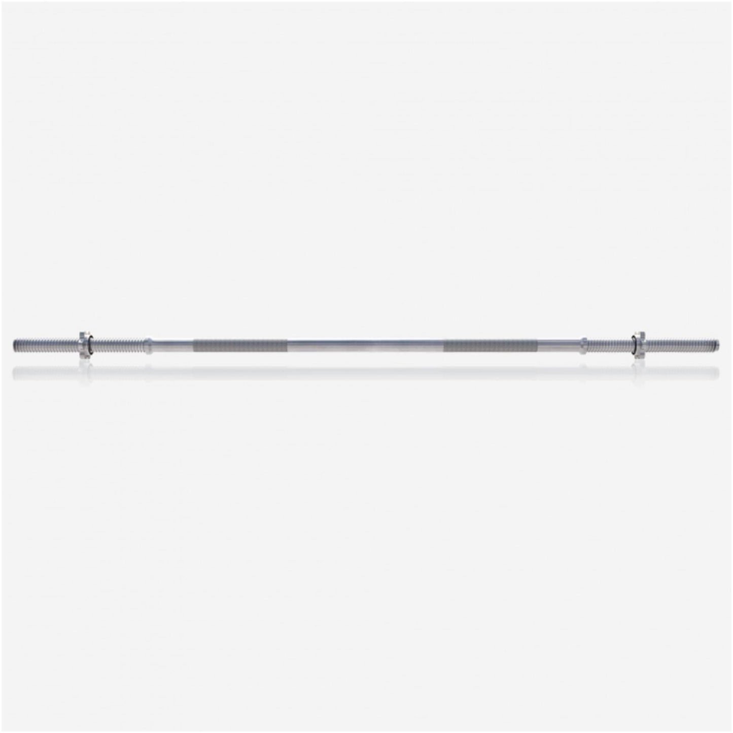 Barre longue chromée 150 cm avec stop disques en étoile - Gorilla Sports France