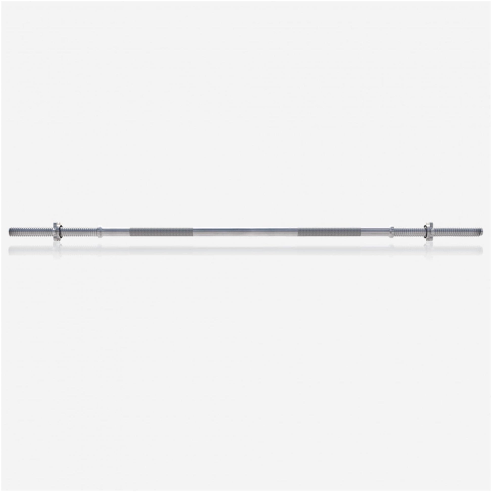 Barre longue chromée 150 cm avec stop disques en étoile - Gorilla Sports France