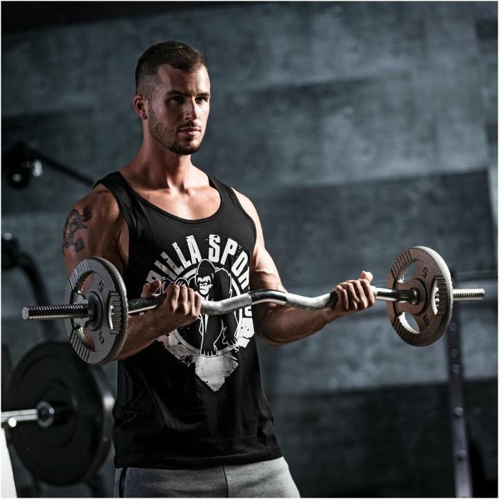 Barre curl SZ 120 cm - Gorilla Sports France