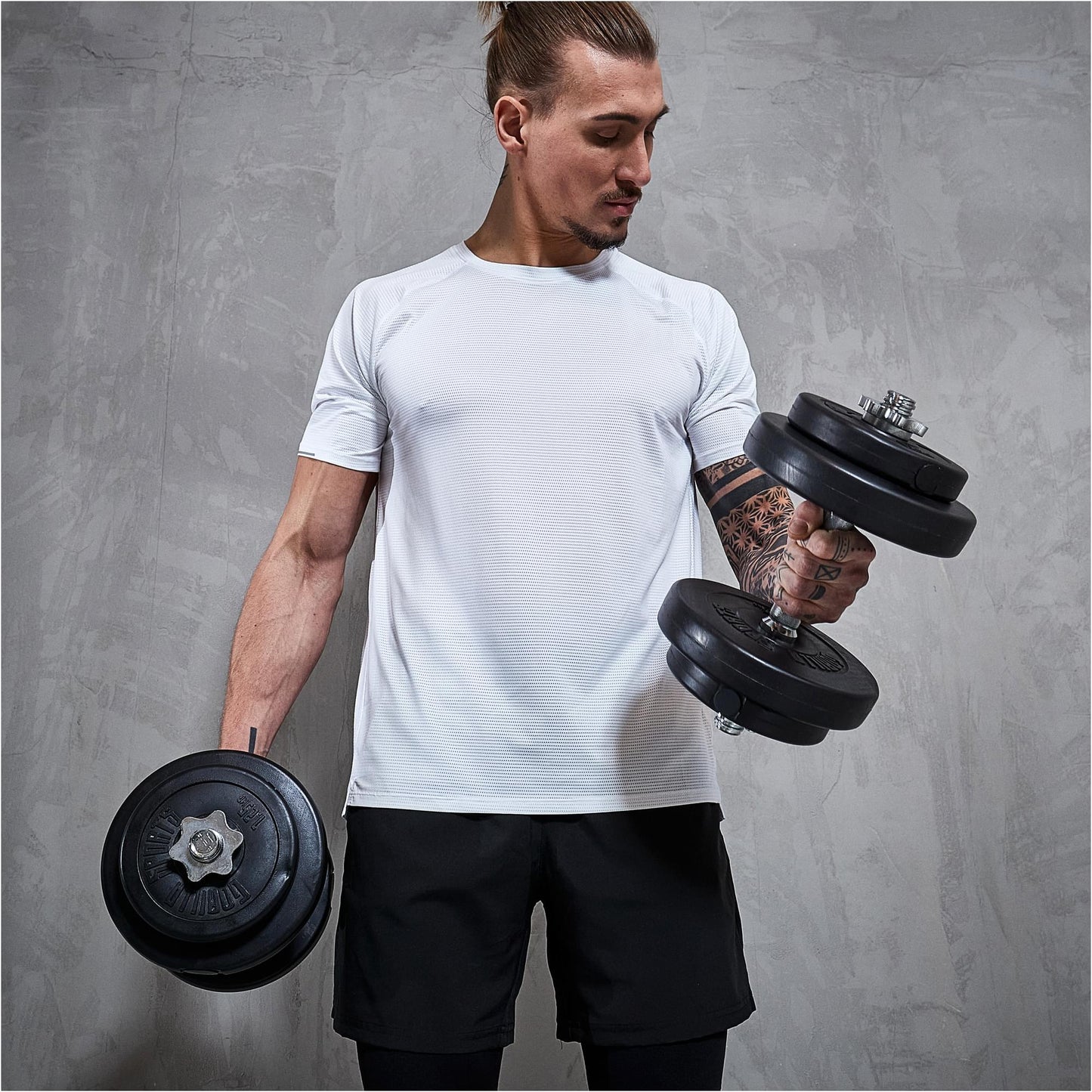 Set de barre longue en plastique de 70 kg - Gorilla Sports France