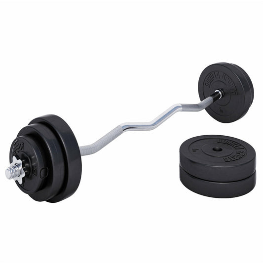 Set d’haltères curl SZ en plastique 35 kg - Gorilla Sports France