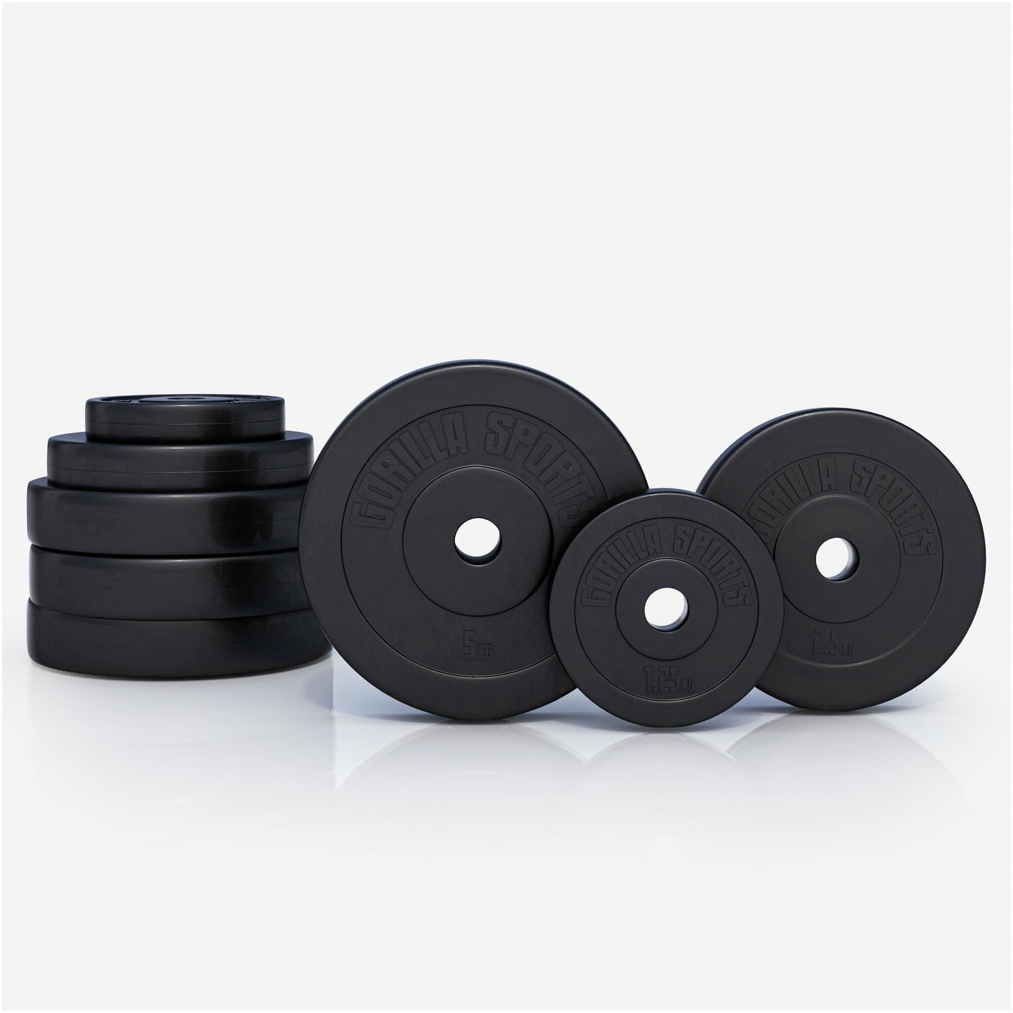 Set d’haltères curl SZ en plastique 35 kg - Gorilla Sports France