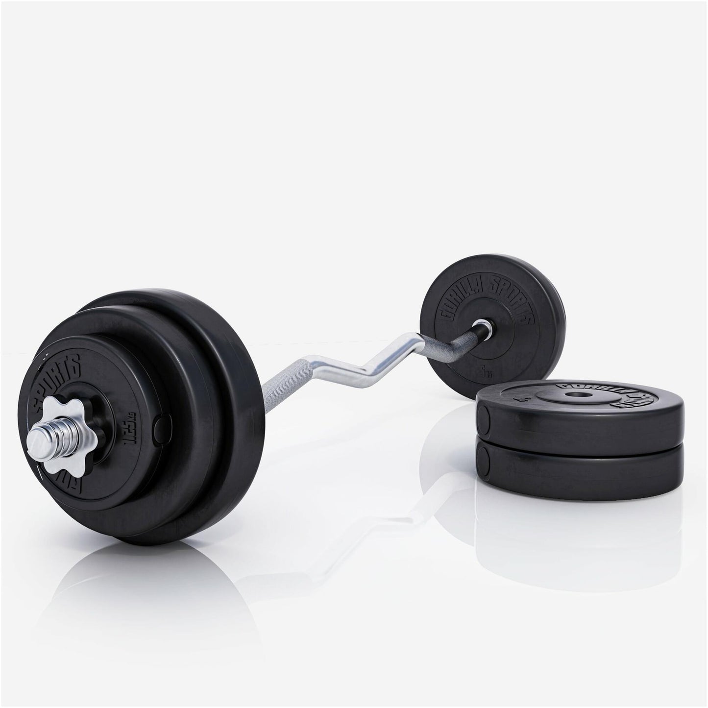 Set d’haltères curl SZ en plastique 35 kg - Gorilla Sports France