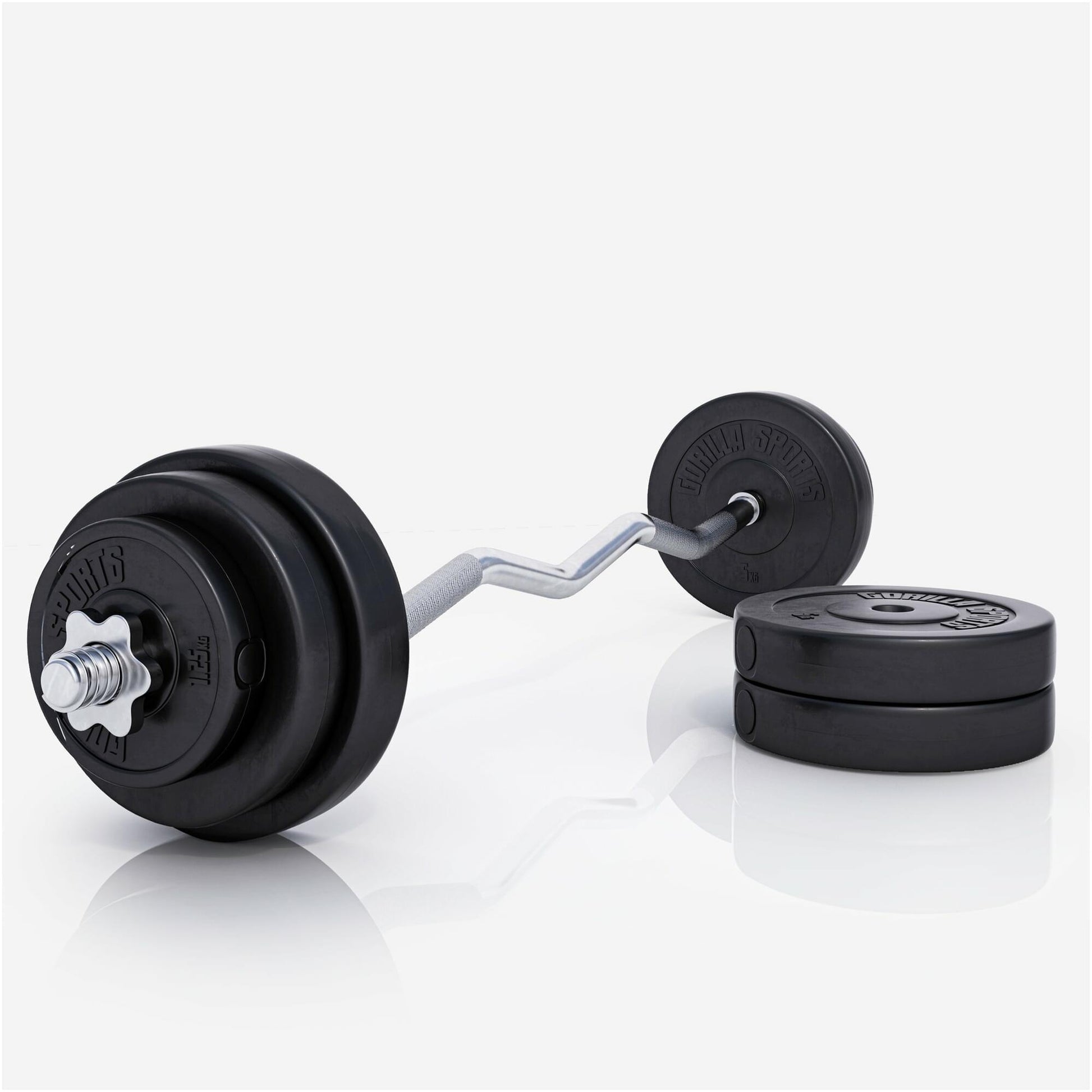 Set d’haltères curl SZ en plastique 35 kg - Gorilla Sports France