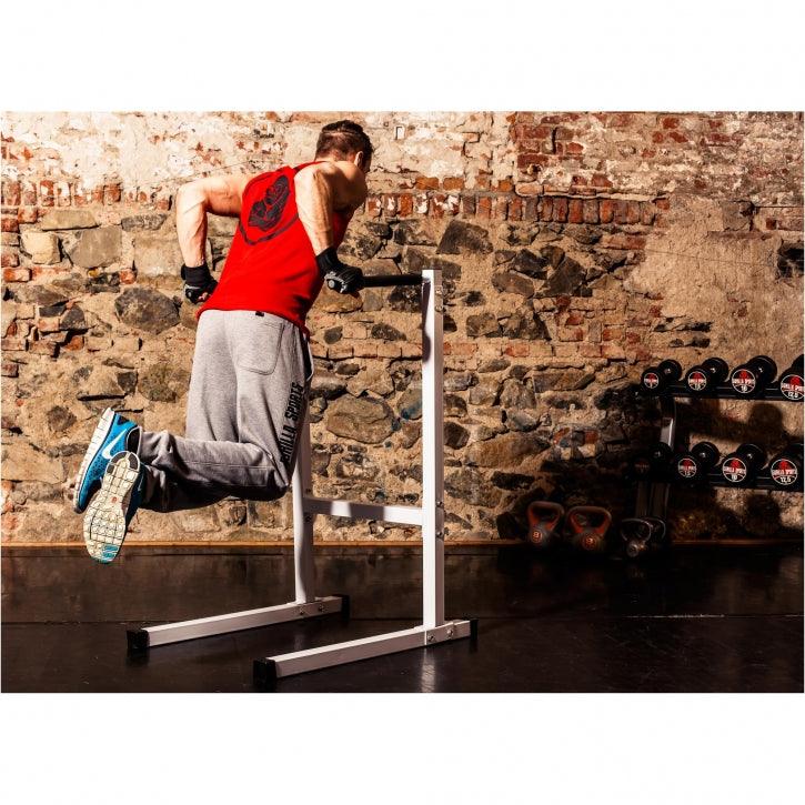 Stations de dips avec poignées rembourrées - Gorilla Sports France