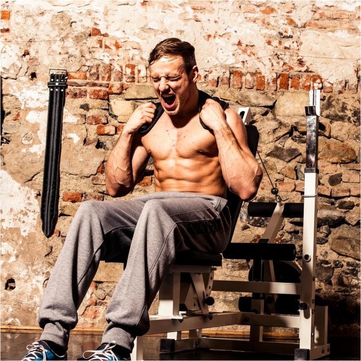 Banc de musculation universel avec set d'haltères en fonte de 108 kg - Gorilla Sports France