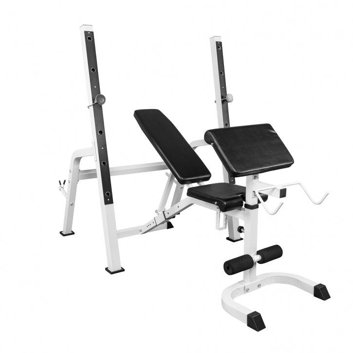 Banc de musculation avec repose-barre séparé - Gorilla Sports France