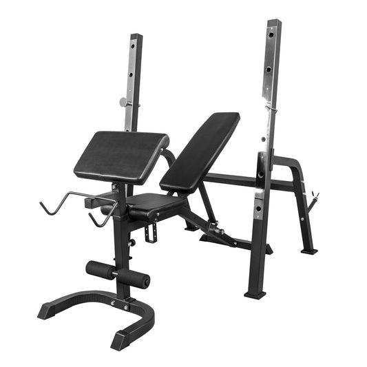 Banc de musculation avec repose-barre séparé - Gorilla Sports France