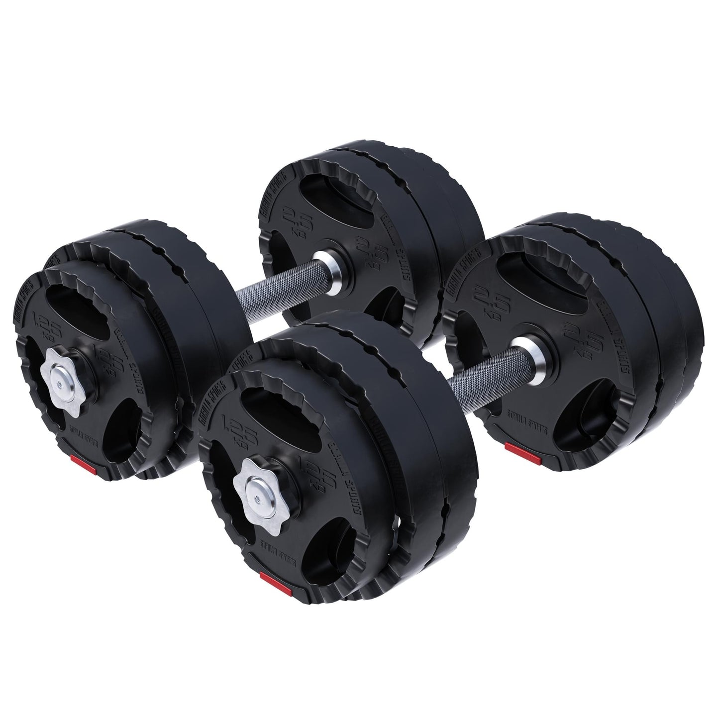 Set d'haltères courts de 30 kg - Gorilla Sports France