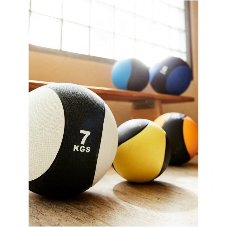 Médecine ball en caoutchouc - Gorilla Sports France