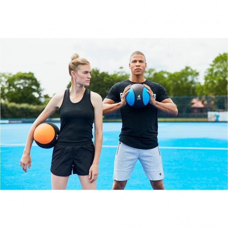 Médecine ball en caoutchouc - Gorilla Sports France