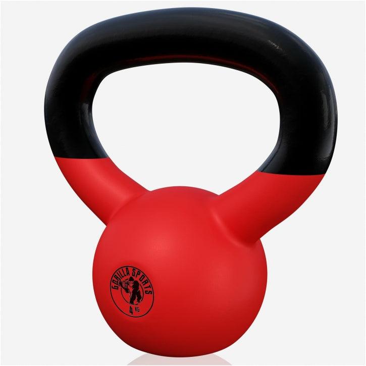 Kettlebell en fonte avec revêtement en vinyle - Gorilla Sports France