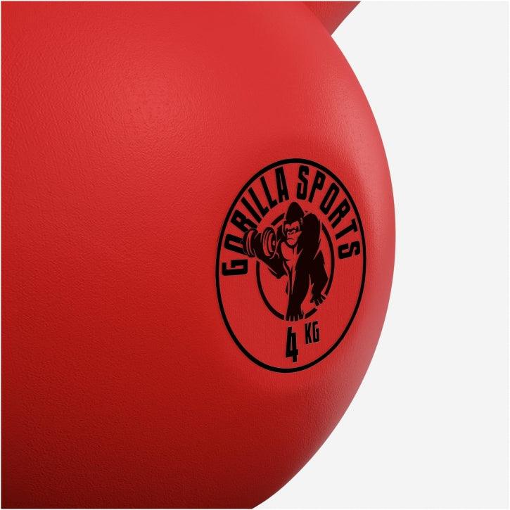 Kettlebell en fonte avec revêtement en vinyle - Gorilla Sports France