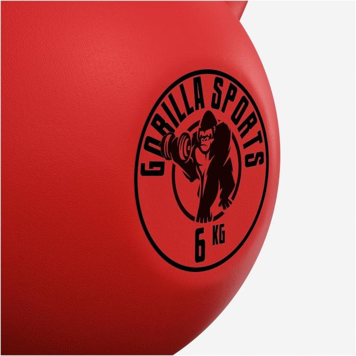 Kettlebell en fonte avec revêtement en vinyle - Gorilla Sports France
