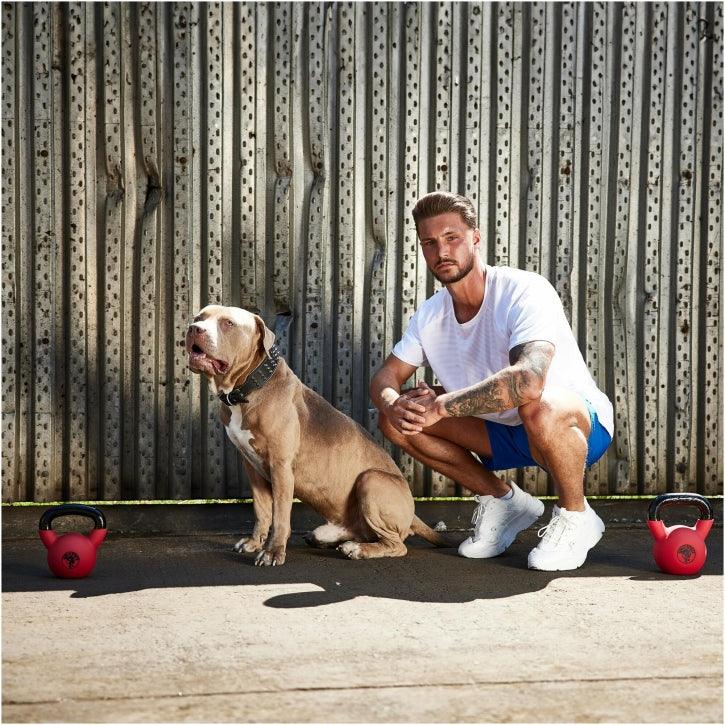 Kettlebell en fonte avec revêtement en vinyle - Gorilla Sports France