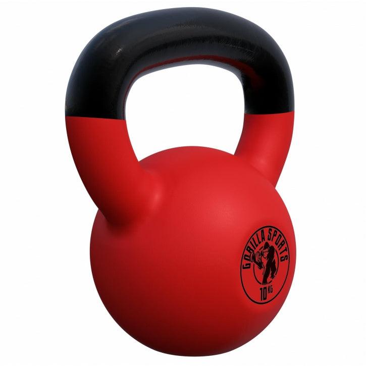 Kettlebell en fonte avec revêtement en vinyle - Gorilla Sports France
