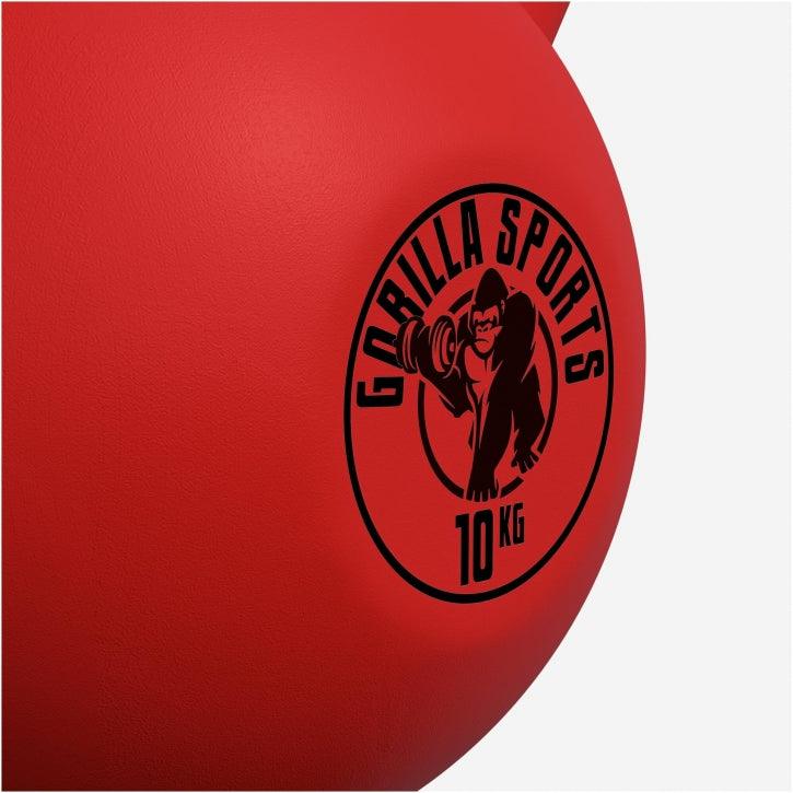 Kettlebell en fonte avec revêtement en vinyle - Gorilla Sports France