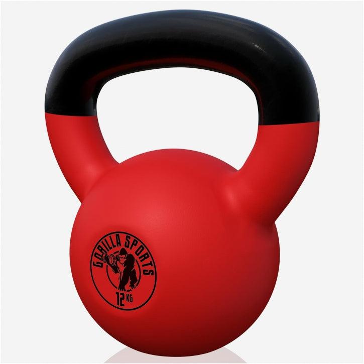 Kettlebell en fonte avec revêtement en vinyle - Gorilla Sports France