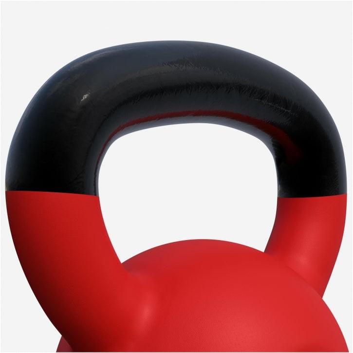 Kettlebell en fonte avec revêtement en vinyle - Gorilla Sports France
