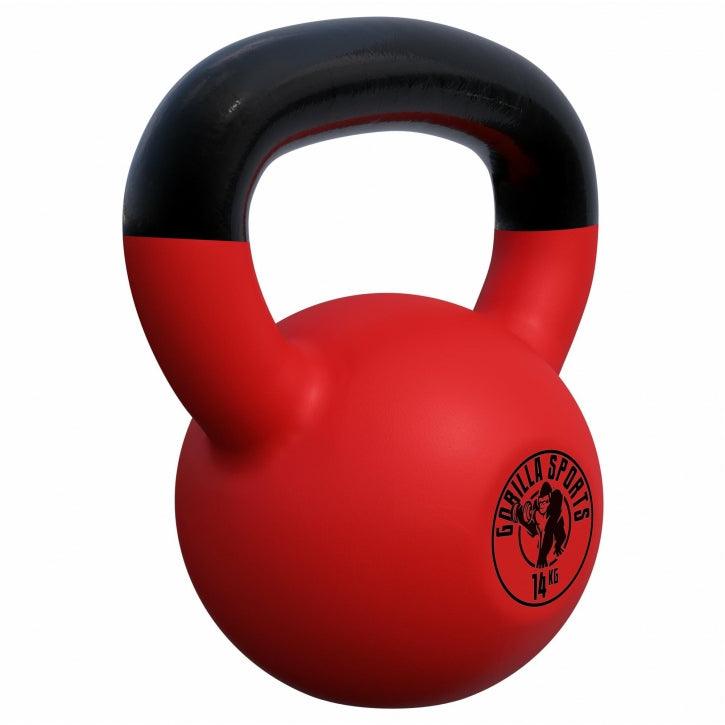 Kettlebell en fonte avec revêtement en vinyle - Gorilla Sports France