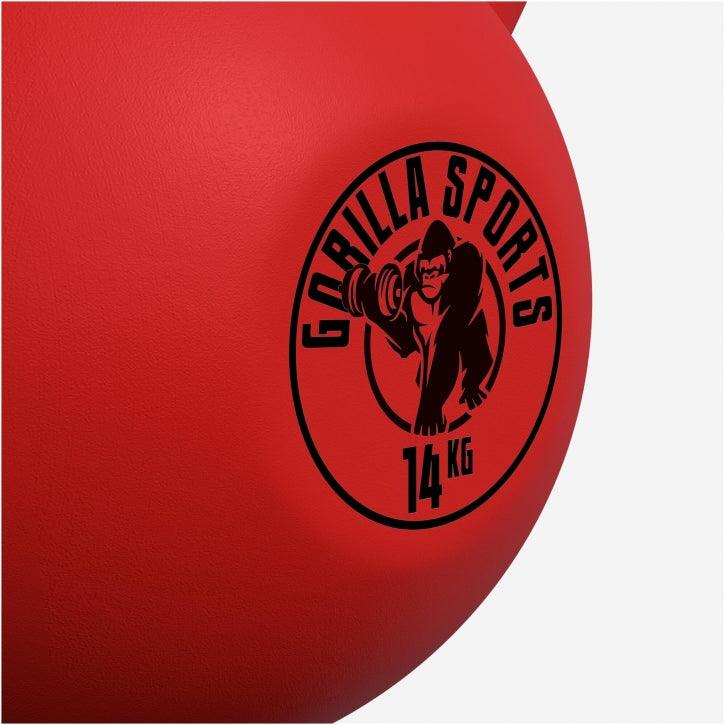 Kettlebell en fonte avec revêtement en vinyle - Gorilla Sports France