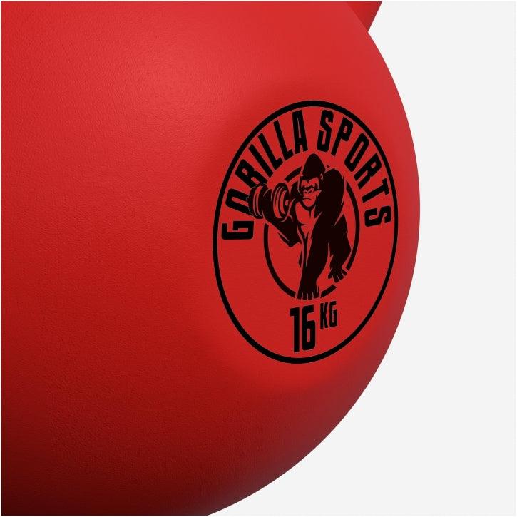 Kettlebell en fonte avec revêtement en vinyle - Gorilla Sports France