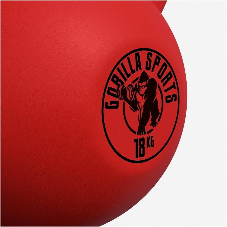 Kettlebell en fonte avec revêtement en vinyle - Gorilla Sports France