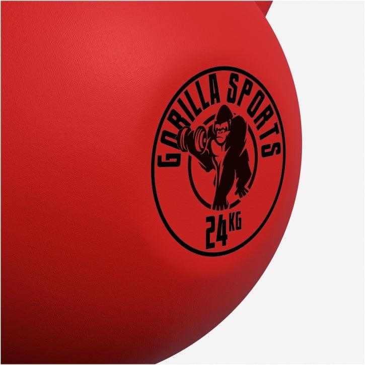 Kettlebell en fonte avec revêtement en vinyle - Gorilla Sports France