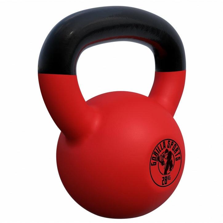 Kettlebell en fonte avec revêtement en vinyle - Gorilla Sports France