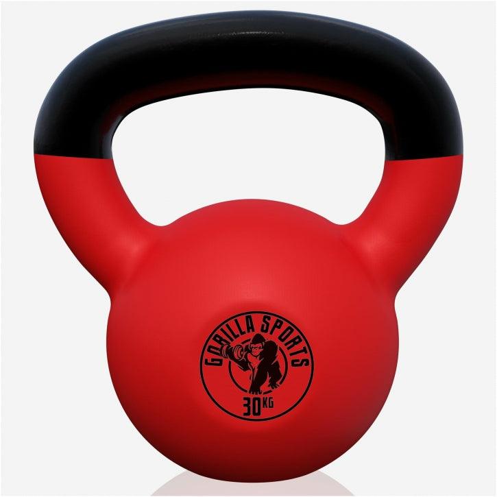 Kettlebell en fonte avec revêtement en vinyle - Gorilla Sports France
