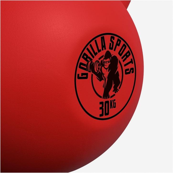 Kettlebell en fonte avec revêtement en vinyle - Gorilla Sports France