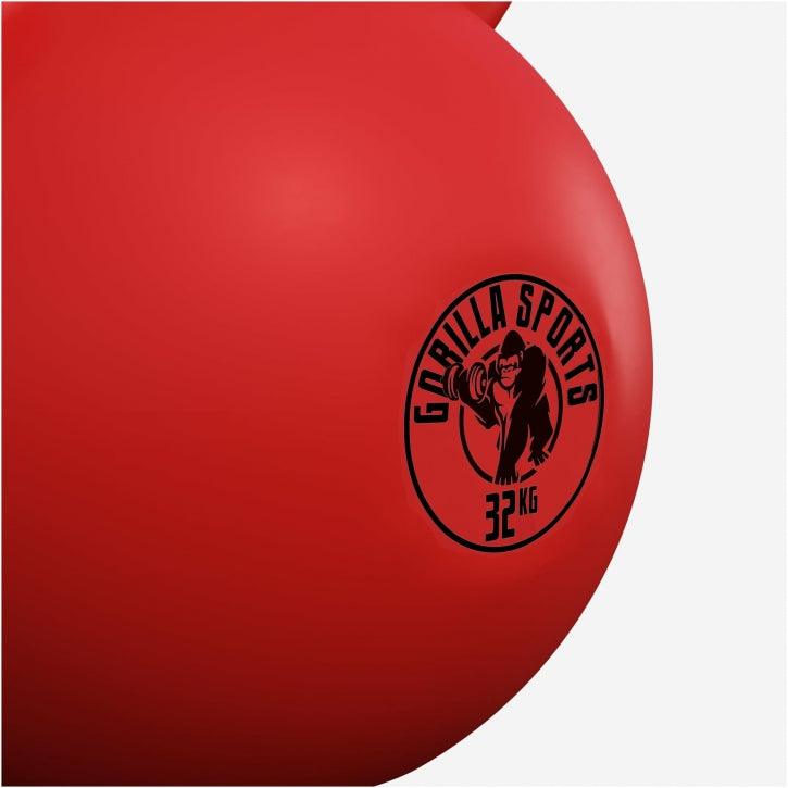Kettlebell en fonte avec revêtement en vinyle - Gorilla Sports France