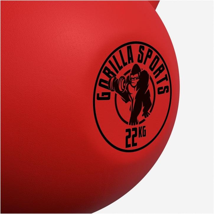 Kettlebell en fonte avec revêtement en vinyle - Gorilla Sports France