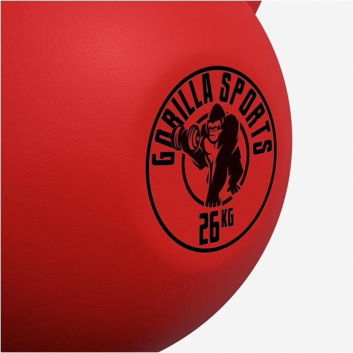 Kettlebell en fonte avec revêtement en vinyle - Gorilla Sports France
