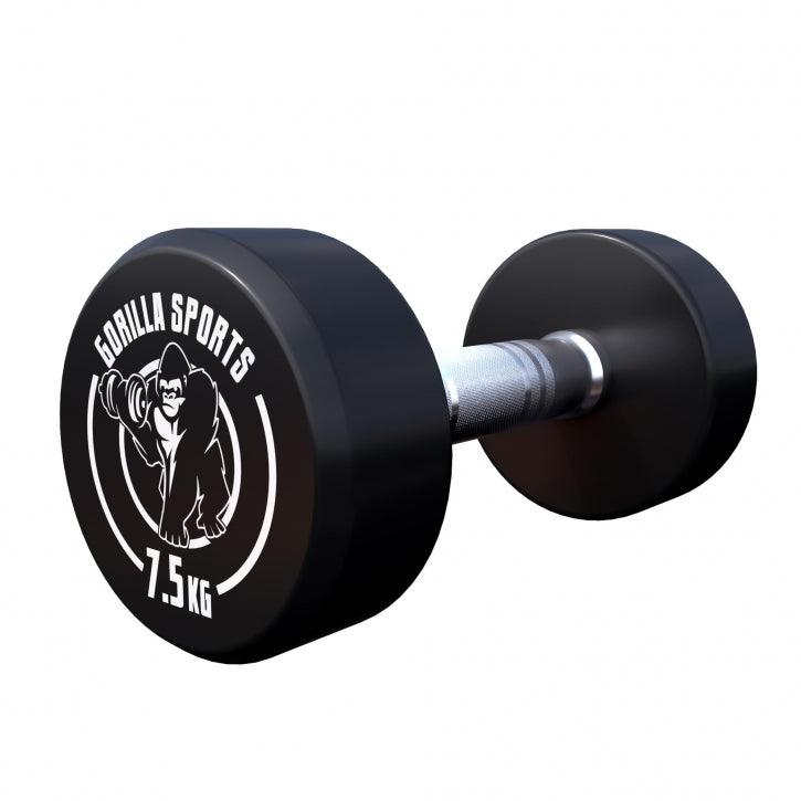 Haltère rond en caoutchouc - Gorilla Sports France