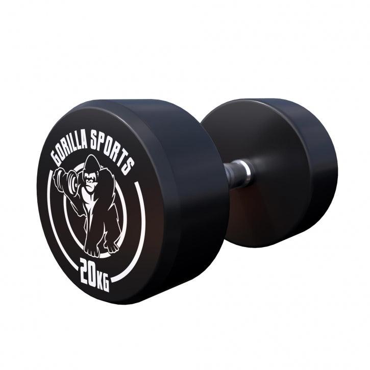 Haltère rond en caoutchouc - Gorilla Sports France