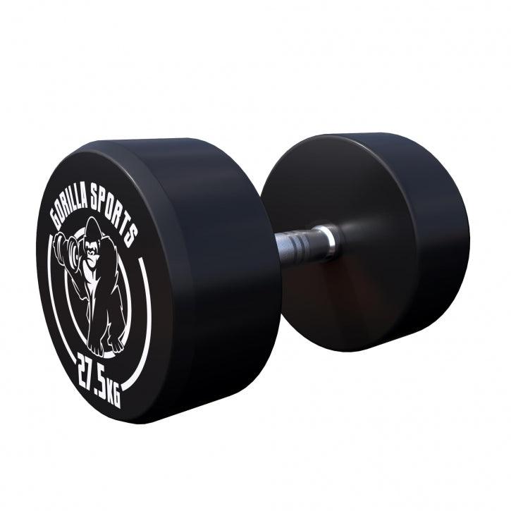 Haltère rond en caoutchouc - Gorilla Sports France