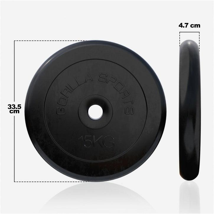 Disques d'haltères en caoutchouc - Gorilla Sports France