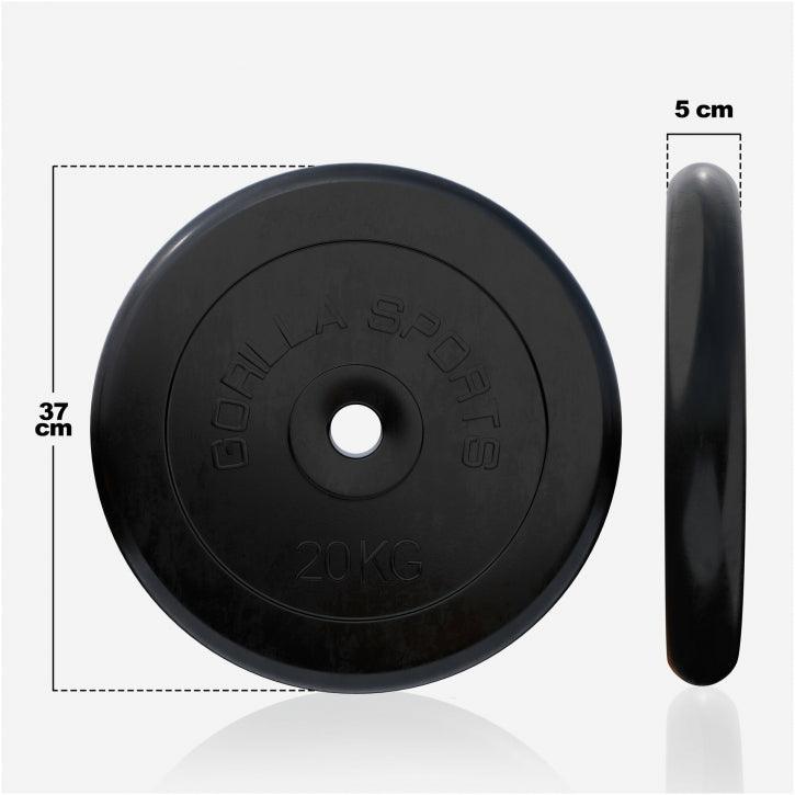 Disques d'haltères en caoutchouc - Gorilla Sports France
