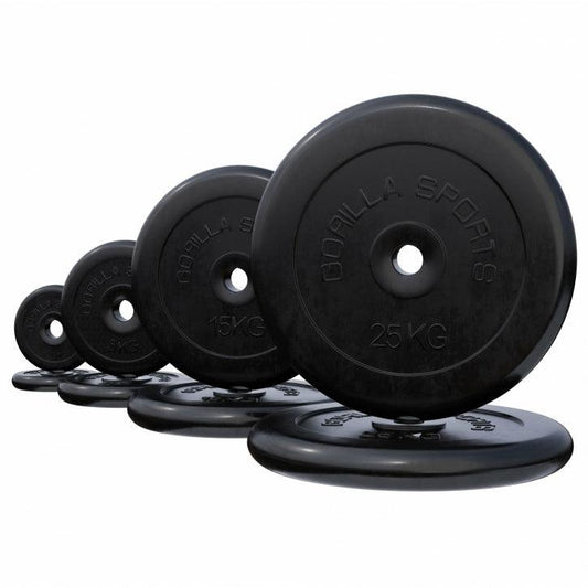 Disques d'haltères en caoutchouc - Gorilla Sports France