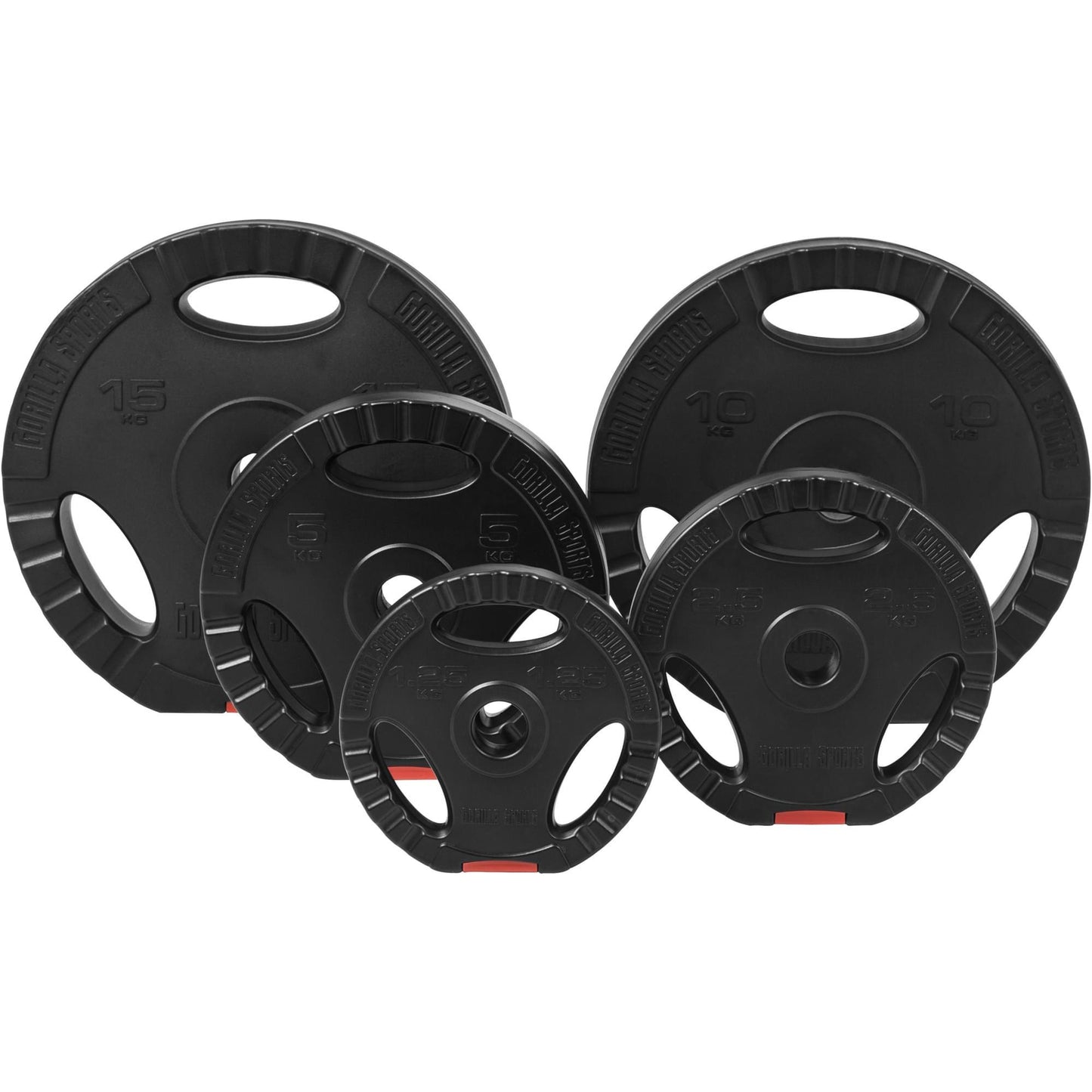 Set d'haltères curl SZ Gripper en plastique de 70 kg - Gorilla Sports France