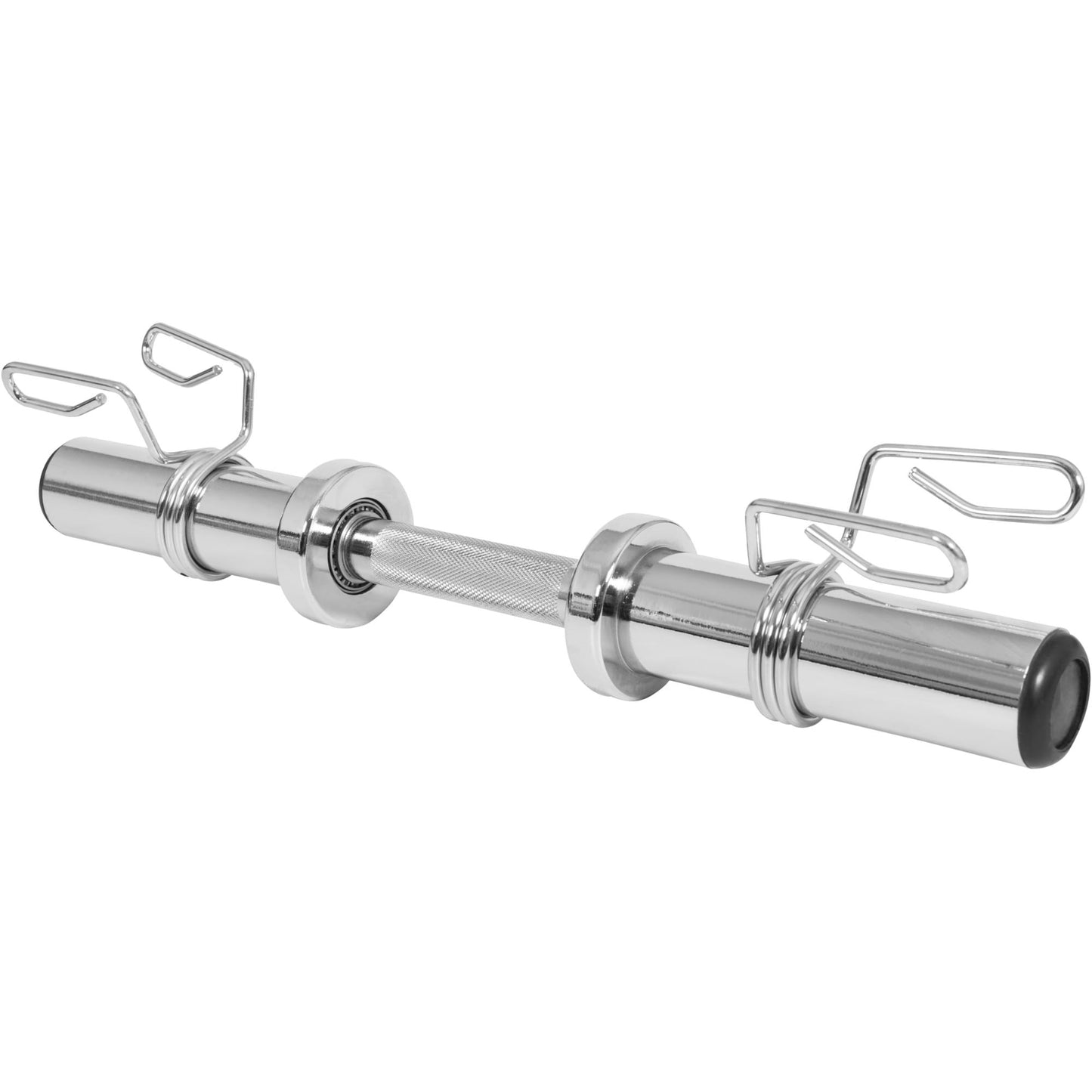 Barre courte 50 cm avec stop disques à ressort - Gorilla Sports France