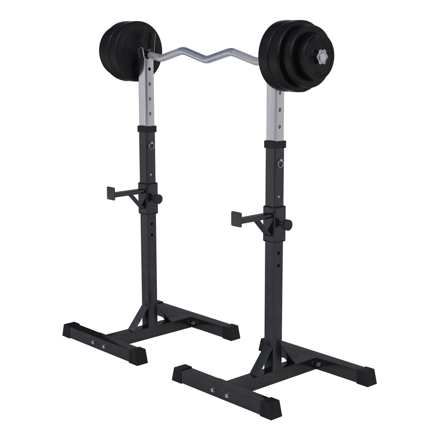 Support pour haltères avec poids de musculation 35 kg