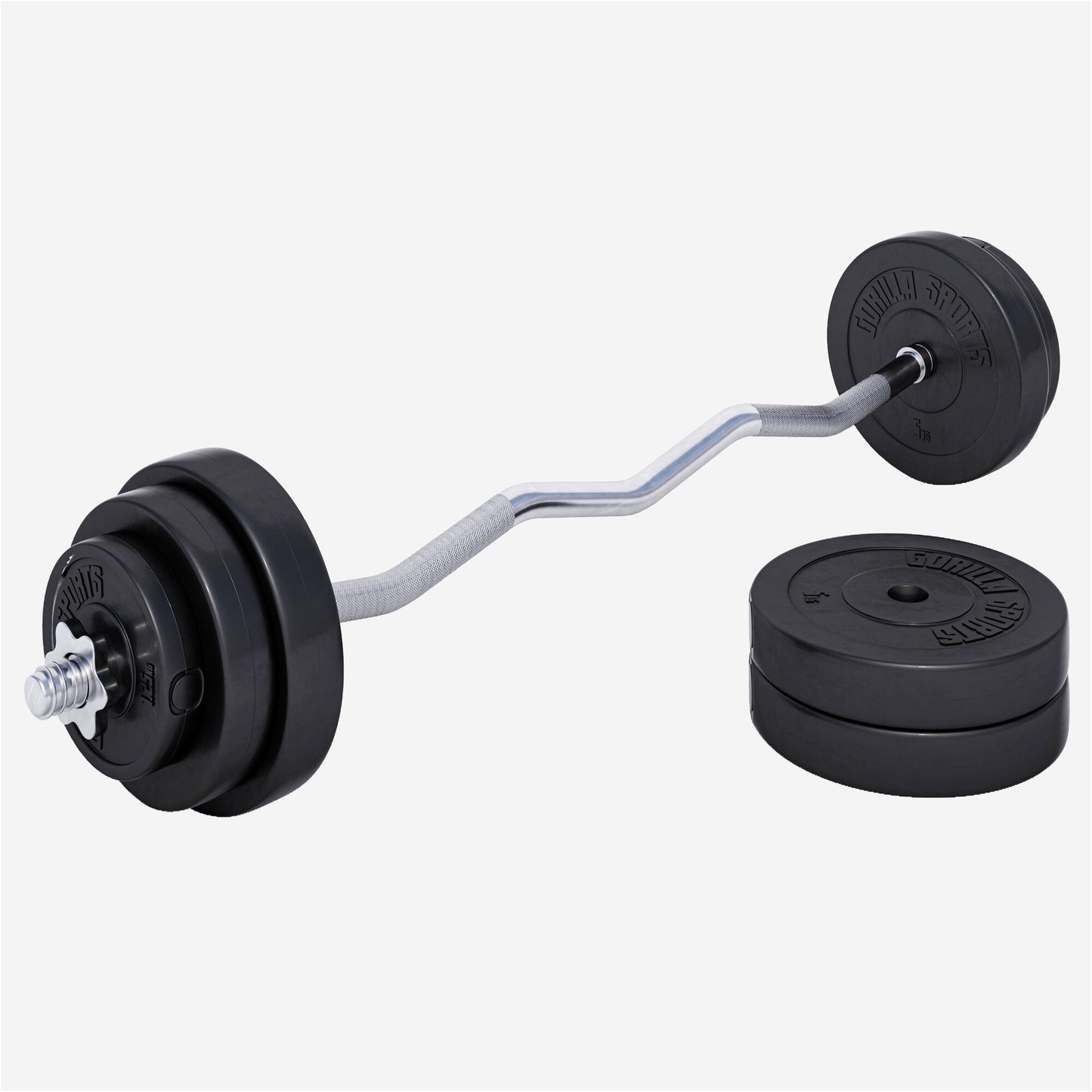 Support pour haltères avec poids de musculation 35 kg