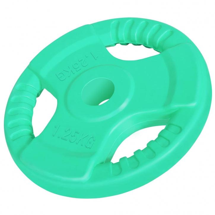 Disque en caoutchouc avec poignées grip 30/31 mm - Gorilla Sports France