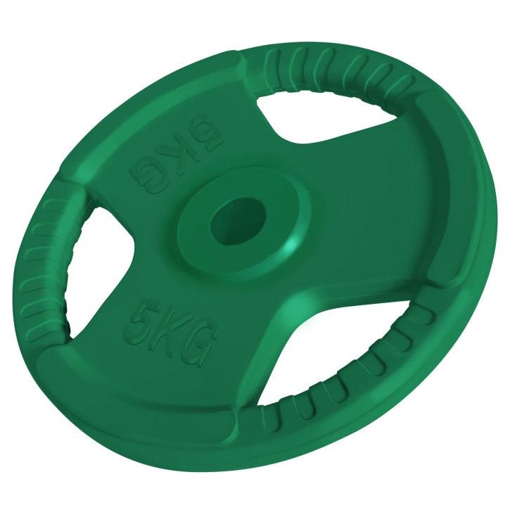 Disque en caoutchouc avec poignées grip 30/31 mm - Gorilla Sports France